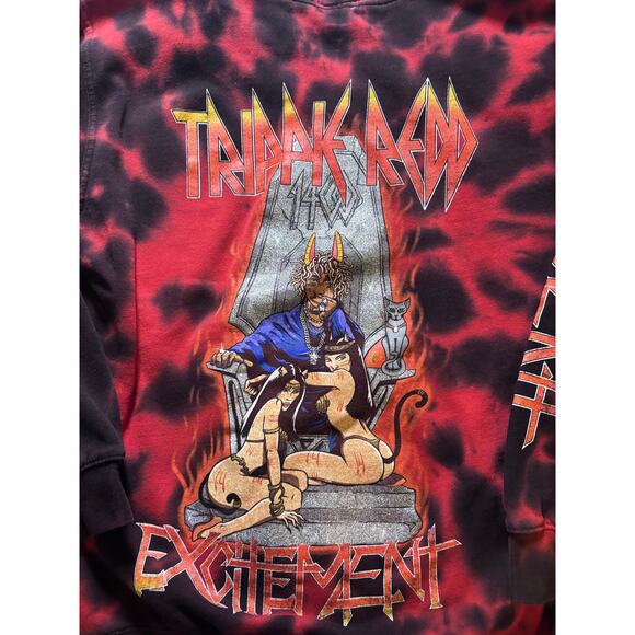 Trippie Redd Tie-Dye Graphic Hoodie – Size M - Picture 2 of 5